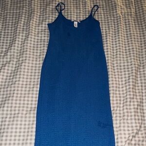 H&M Blue Midi Dress
